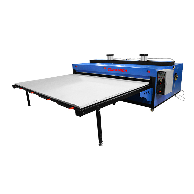 Large format single station heat press machine