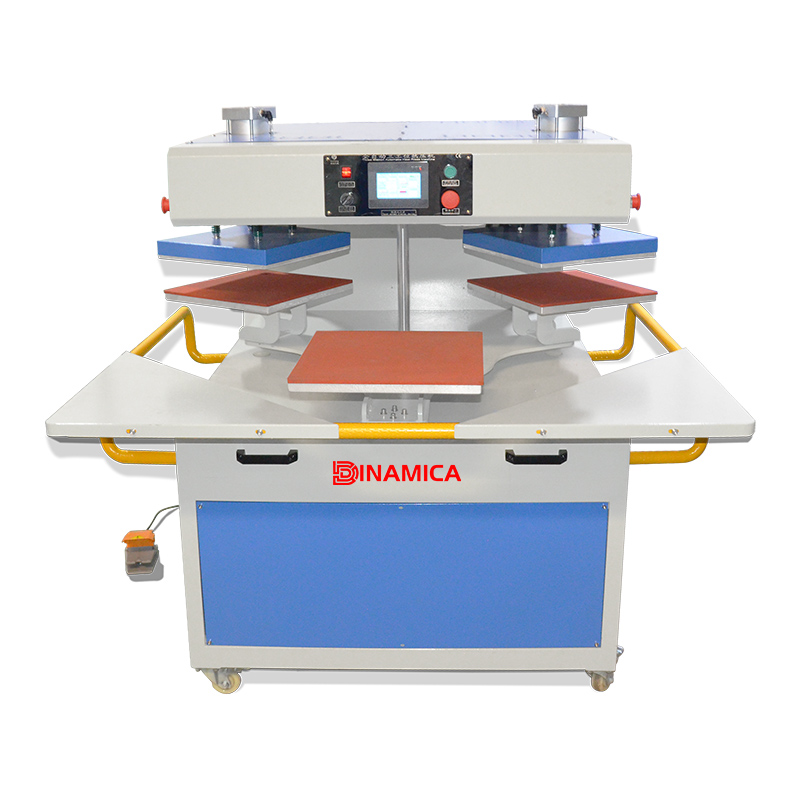 Rotay three-station hot and cold press machine