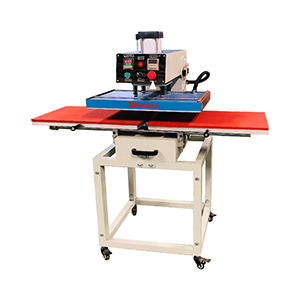 Down Sliding Pneumatic Double Stationheat Press Machine