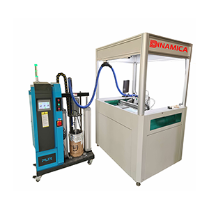 Automatic visual recognition PUR +JELLY glue two dispenser head machine