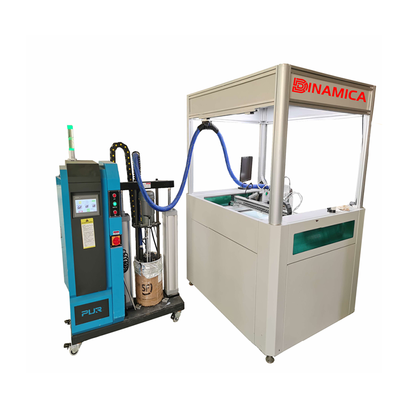 Automatic visual recognition PUR +JELLY glue two dispenser head machine