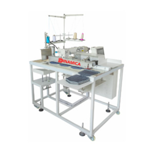 Automatic pocket hemming machine