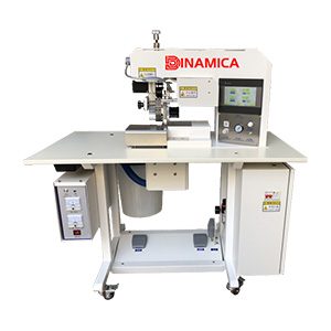Ultrasonic cutting and sticking machine