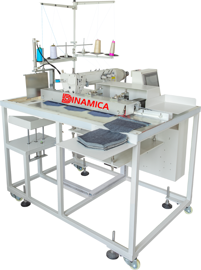 Automatic pocket hemming machine