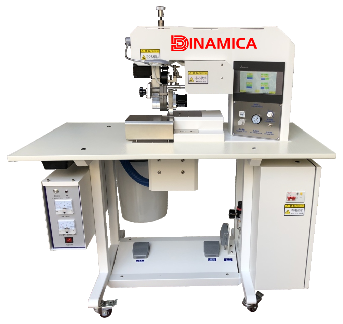 Ultrasonic cutting and sticking machine